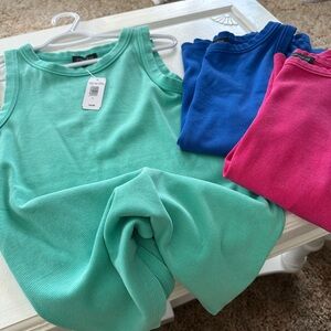 Warehouse Kids Tank Top Trio - Mint, Blue, Pink